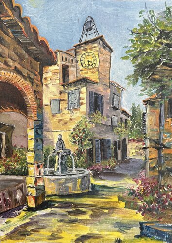 Fountain of time von Fatima Erkenova, Malerei kaufen auf Singulart