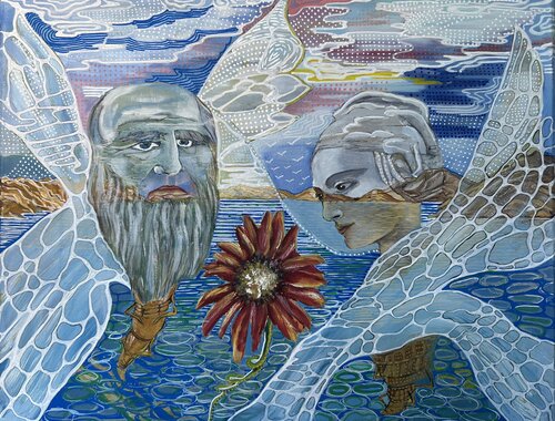 Wings of the present van Fatima Erkenova, Schilderij te koop op Singulart