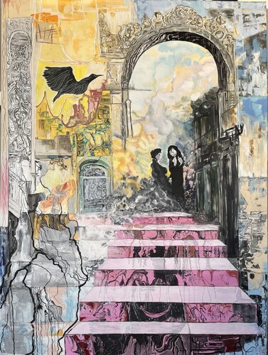 Steps of revelation di Fatima Erkenova, Pittura in vendita su Singulart