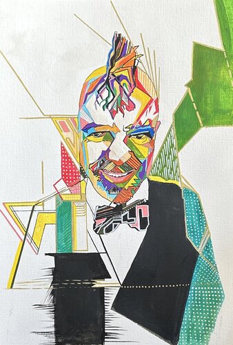 Portrait of Aleksander van Fatima Erkenova, Schilderij te koop op Singulart
