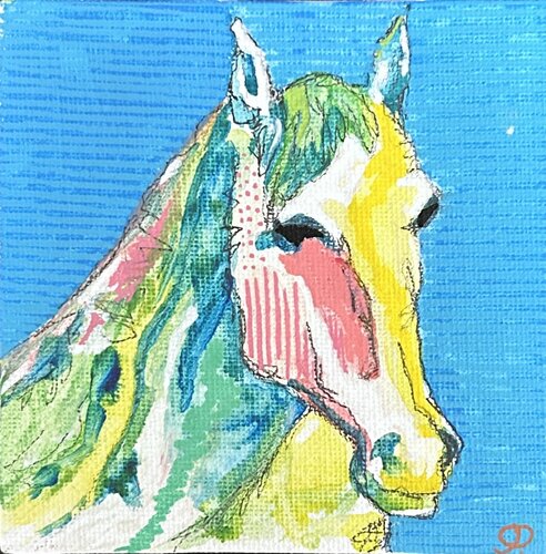 Horse as Inner Freedom van Fatima Erkenova, Schilderij te koop op Singulart