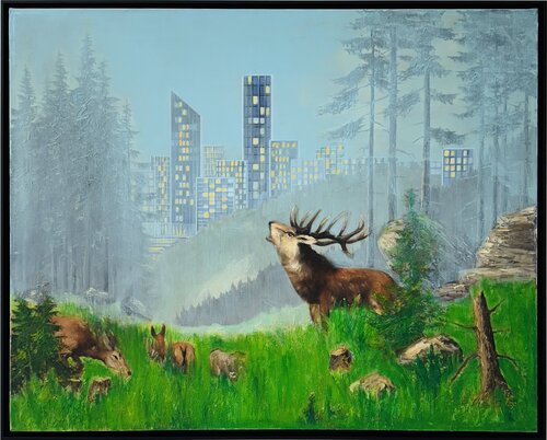 "Stadtgeflüster" van Rainer Pawlaczyk, Schilderij te koop op Singulart