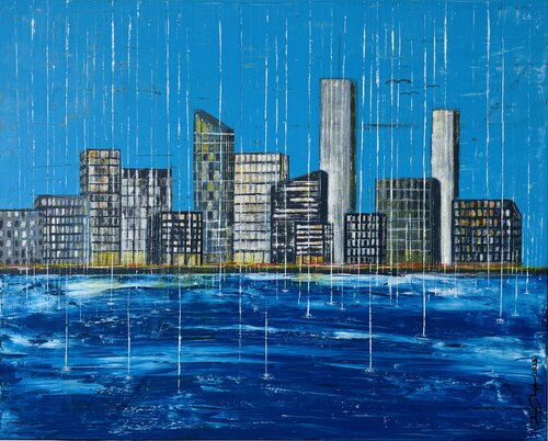 Sommerregen van Rainer Pawlaczyk, Schilderij te koop op Singulart