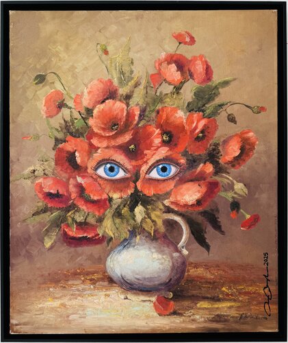 Blumenfrau by Rainer Pawlaczyk, Painting for Sale on Singulart