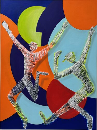 Augen zu und tanzen/ Schwerelos/ freier Fall van Rainer Pawlaczyk, Schilderij te koop op Singulart
