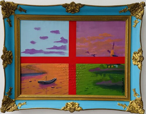 4 Farben, 0 Bedeutung ? di Rainer Pawlaczyk, Pittura in vendita su Singulart