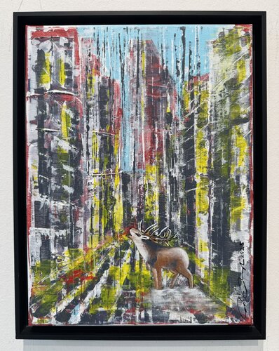 Röhrende Stadt van Rainer Pawlaczyk, Schilderij te koop op Singulart