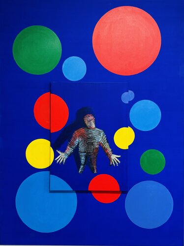 Thementanz-Zwischen Balance und Kontrollverlust di Rainer Pawlaczyk, Pittura in vendita su Singulart