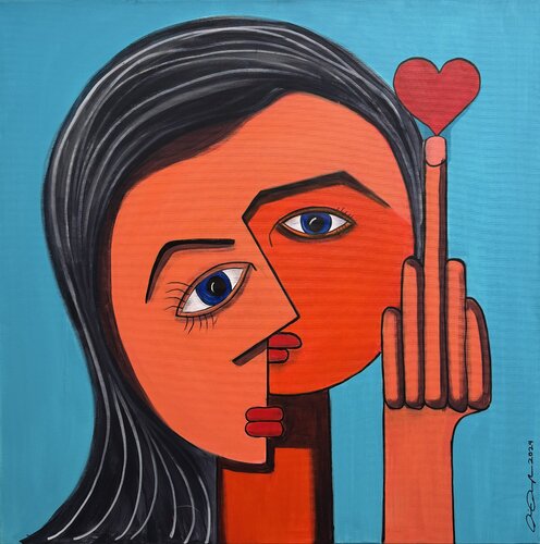 Herzrasen par Rainer Pawlaczyk, Peinture en vente sur Singulart