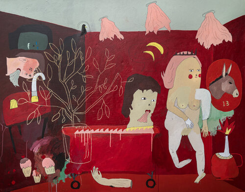 The Misinterpretation of Prismatic Hungarian Pastimes. von David A. Kurtz, Malerei kaufen auf Singulart