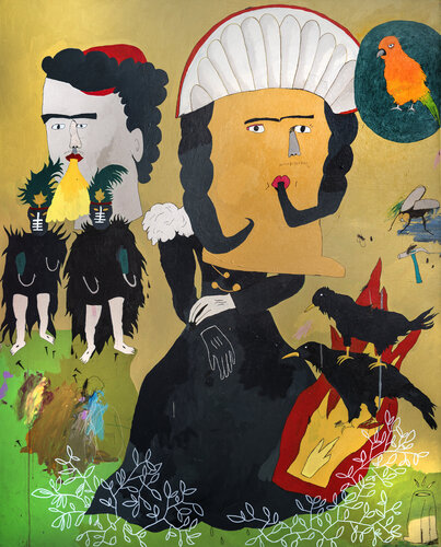 The Underdeveloped Stages of Grief: A Kahlo Study von David A. Kurtz, Malerei kaufen auf Singulart