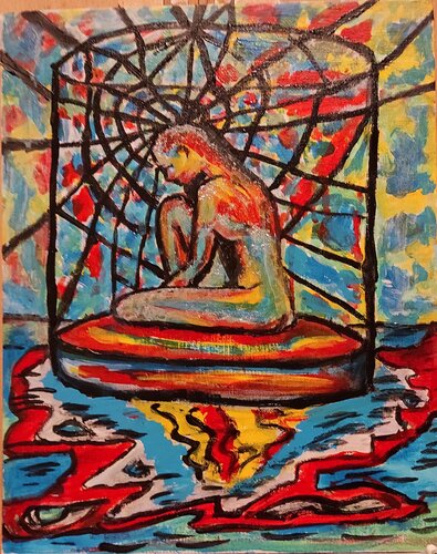 In the Heart of the Web di Solaria Ferro, Pittura in vendita su Singulart