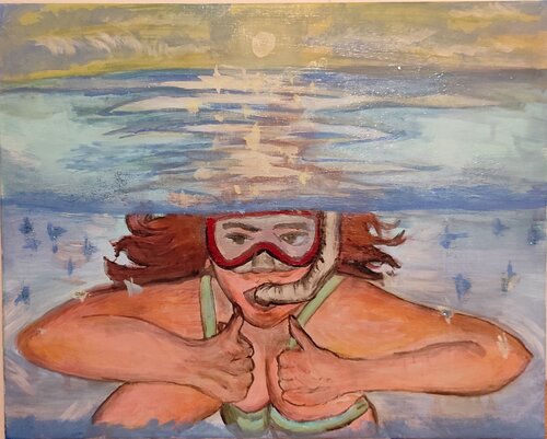 Azure Breath by Solaria Ferro, Painting for Sale on Singulart