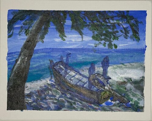 Tranquil Bay van Solaria Ferro, Schilderij te koop op Singulart