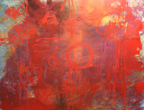 Das Rote par Maria Moretti, Peinture en vente sur Singulart
