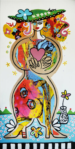 Miss Love by Maria Moretti, 회화 for Sale on Singulart