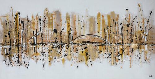 Honeycity par Maria Moretti, Peinture en vente sur Singulart