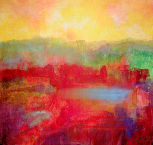 Land V par Maria Moretti, Peinture en vente sur Singulart