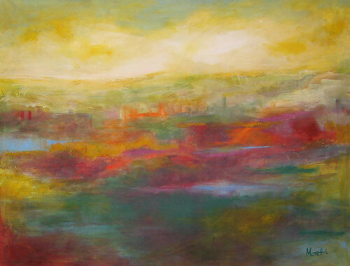 Wide landscape par Maria Moretti, Peinture en vente sur Singulart