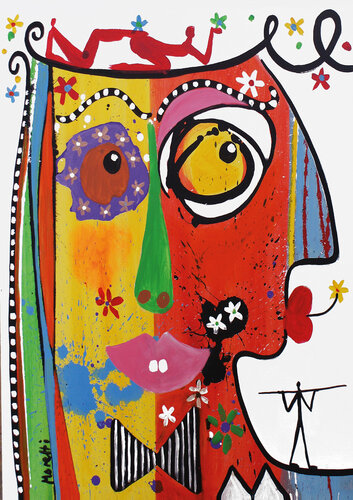 Modern head 1 de Maria Moretti, Pintura a la venta en Singulart