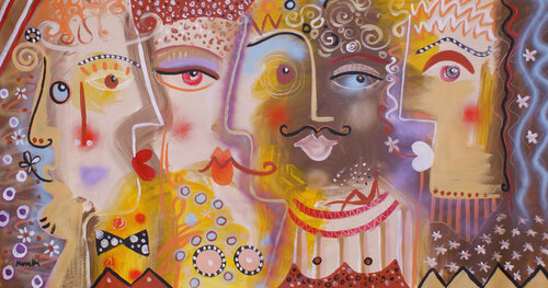 Friends di Maria Moretti, Pittura in vendita su Singulart