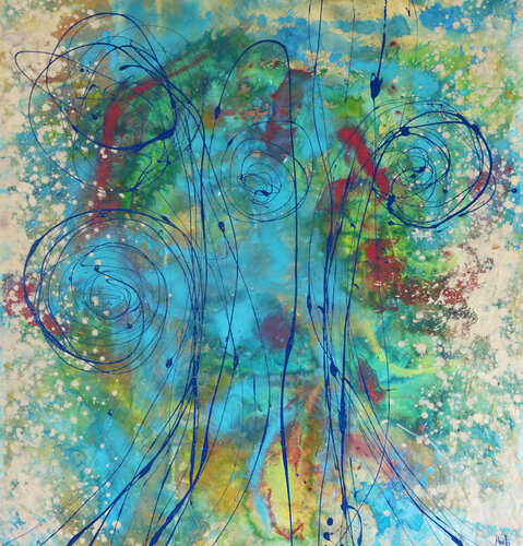 Blueness par Maria Moretti, Peinture en vente sur Singulart
