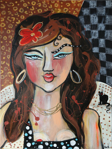Femme 4 by Maria Moretti, 회화 for Sale on Singulart