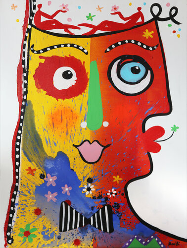 Modern head 3 par Maria Moretti, Peinture en vente sur Singulart