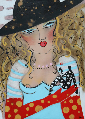 La Bionda par Maria Moretti, Peinture en vente sur Singulart