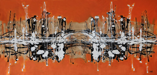 Orange 5 di Maria Moretti, Pittura in vendita su Singulart