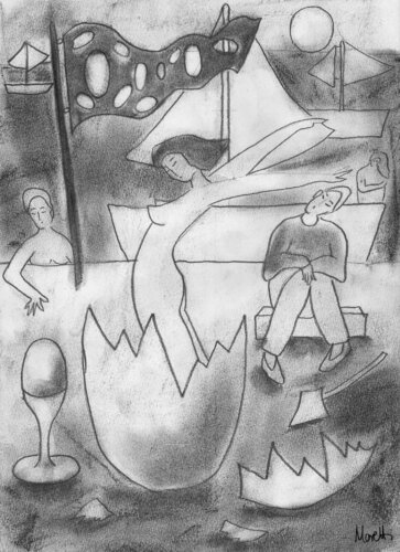 Coming out di Maria Moretti, Disegno in vendita su Singulart