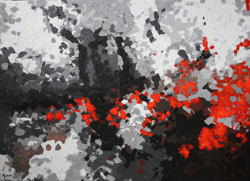 rosso-bianco-nero von Maria Moretti, Malerei kaufen auf Singulart