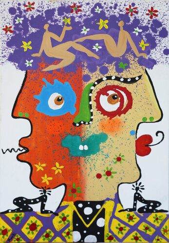 Lucky head di Maria Moretti, Pittura in vendita su Singulart