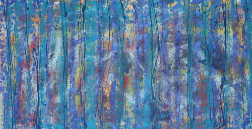 blue meets turquoise di Maria Moretti, Pittura in vendita su Singulart