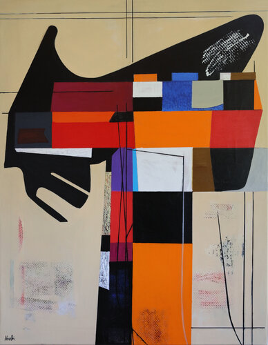 Geometric love di Maria Moretti, Pittura in vendita su Singulart