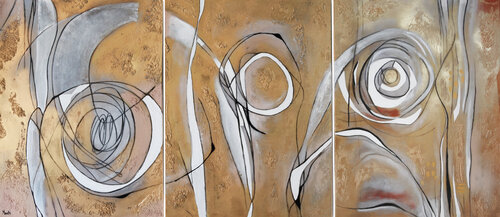Golden times di Maria Moretti, Pittura in vendita su Singulart