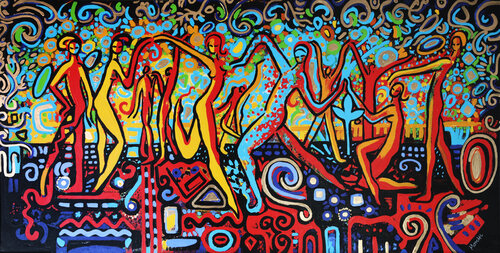 Dancer par Maria Moretti, Peinture en vente sur Singulart