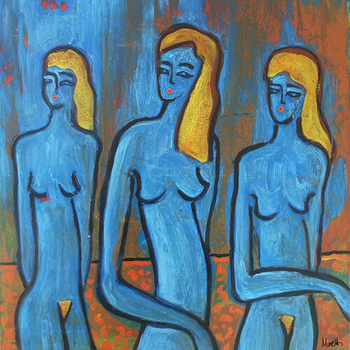 La Bionda 1 by Maria Moretti, 회화 for Sale on Singulart