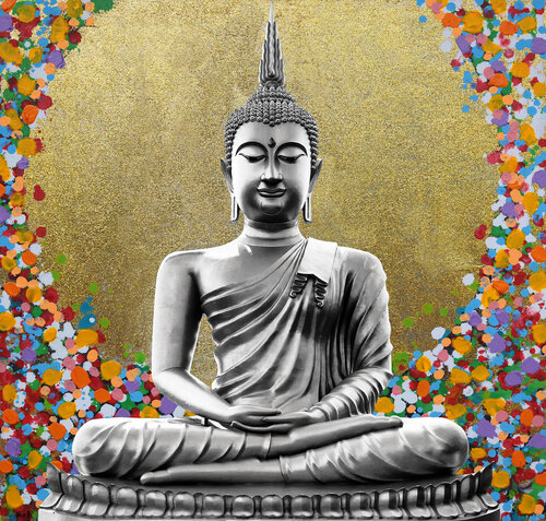 Big buddha par Maria Moretti, Peinture en vente sur Singulart