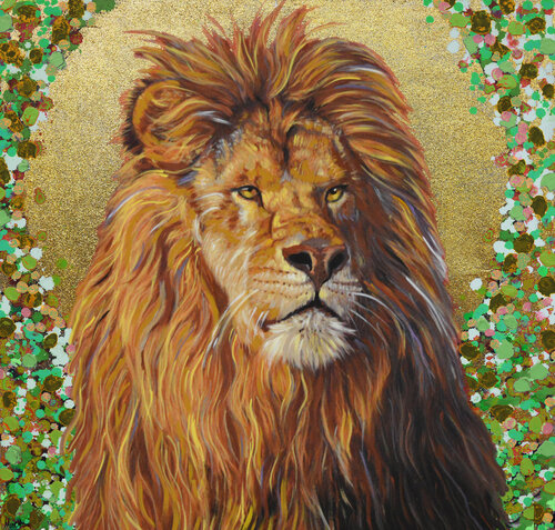 Lion par Maria Moretti, Peinture en vente sur Singulart