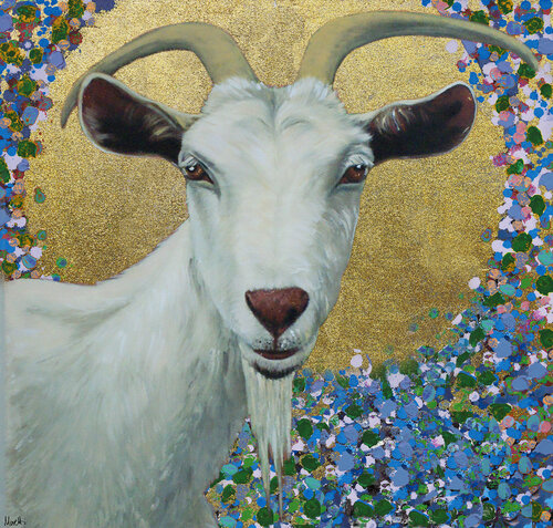 Goat par Maria Moretti, Peinture en vente sur Singulart