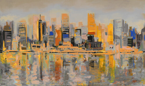 Metropoli par Maria Moretti, Peinture en vente sur Singulart