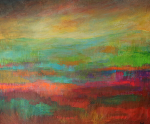 Wide landscape in italy par Maria Moretti, Peinture en vente sur Singulart