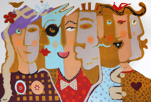 Characters by Maria Moretti, 회화 for Sale on Singulart