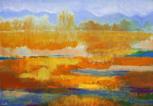 Late summer in south africa par Maria Moretti, Peinture en vente sur Singulart