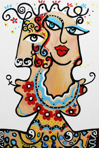 She is in his mind von Maria Moretti, Malerei kaufen auf Singulart