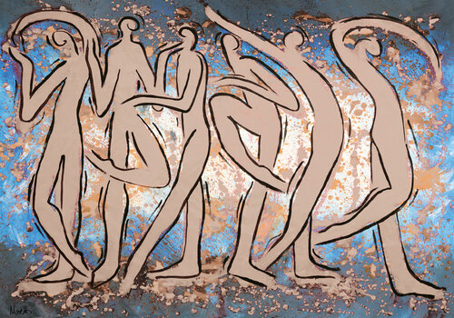 Nus danseurs by Maria Moretti, 회화 for Sale on Singulart