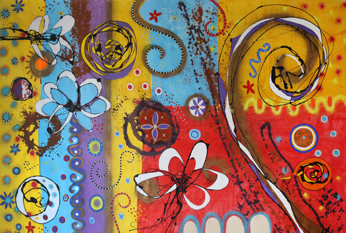 Yokolina by Maria Moretti, Painting for Sale on Singulart