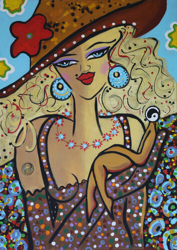 Miss Ying Yang 1 di Maria Moretti, Pittura in vendita su Singulart
