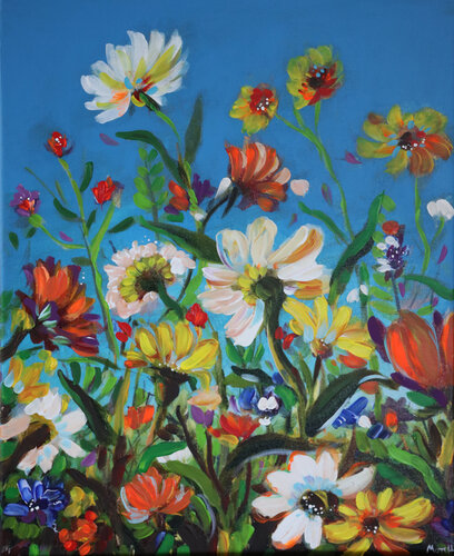 Energy flowers 2 di Maria Moretti, Pittura in vendita su Singulart